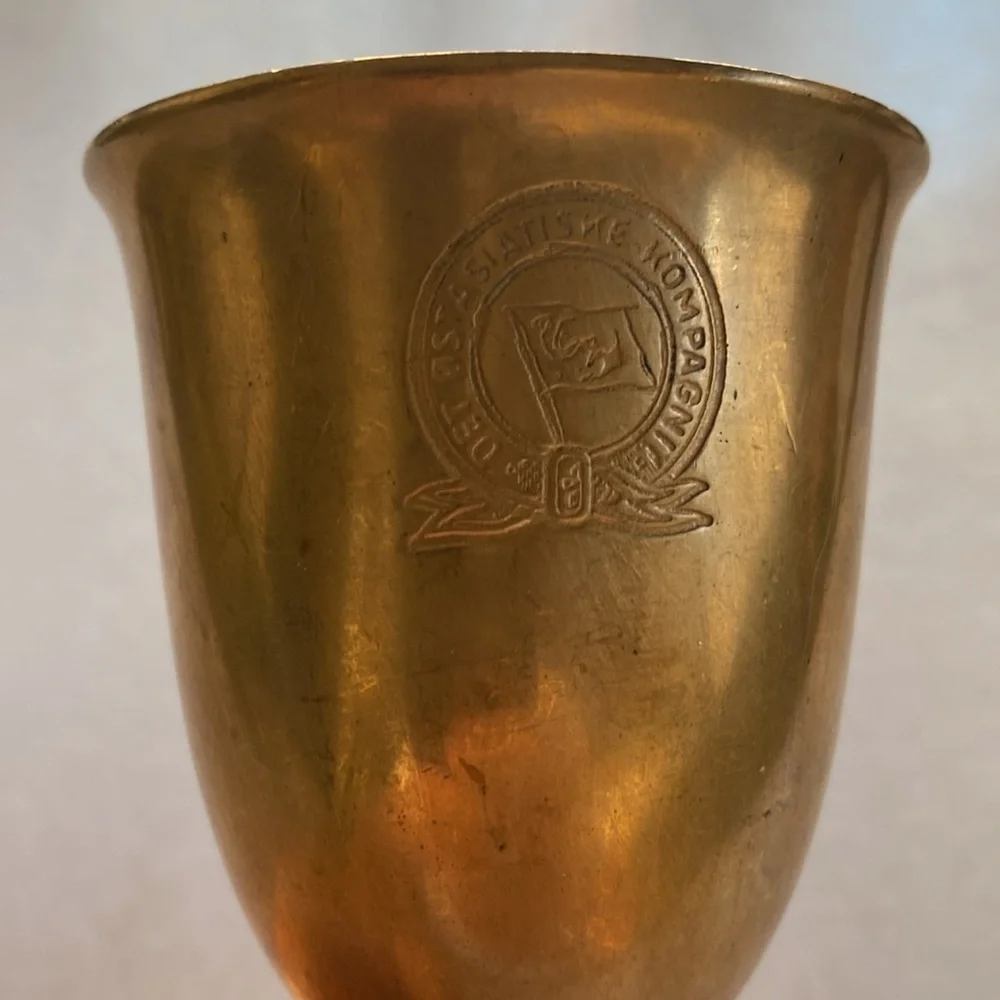 Vintage Brass Goblet 6” tall x 2.74” Diameter
